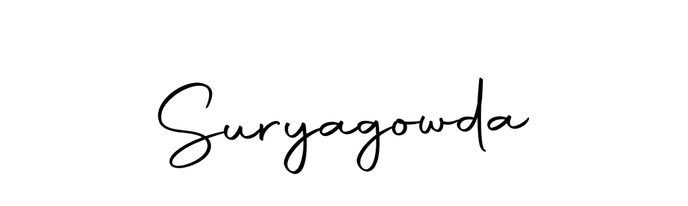 Create a beautiful signature design for name Suryagowda. With this signature (Autography-DOLnW) fonts, you can make a handwritten signature for free. Suryagowda signature style 10 images and pictures png