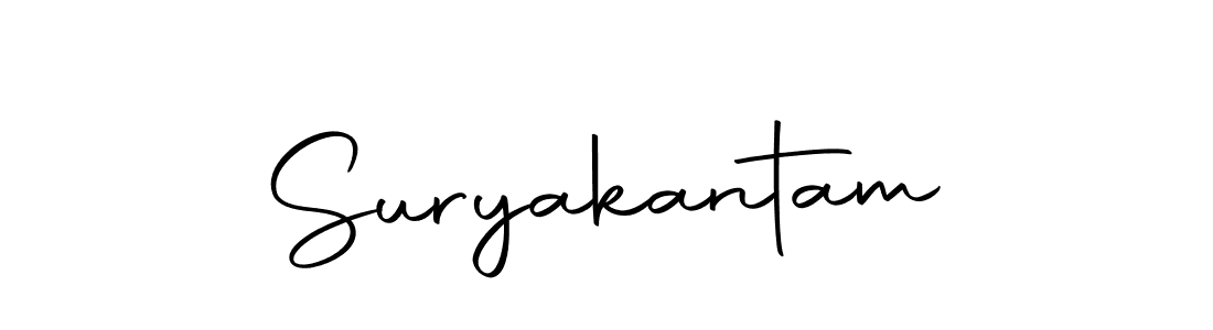 Design your own signature with our free online signature maker. With this signature software, you can create a handwritten (Autography-DOLnW) signature for name Suryakantam. Suryakantam signature style 10 images and pictures png