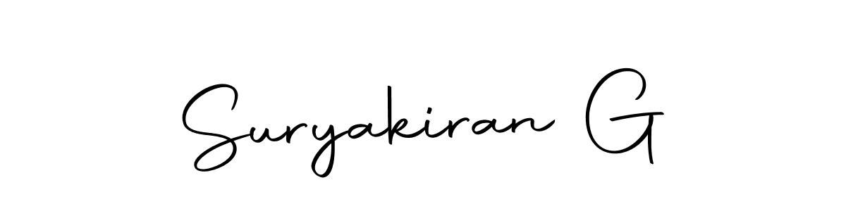 It looks lik you need a new signature style for name Suryakiran G. Design unique handwritten (Autography-DOLnW) signature with our free signature maker in just a few clicks. Suryakiran G signature style 10 images and pictures png