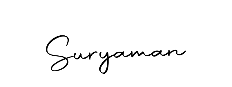 Make a beautiful signature design for name Suryaman. With this signature (Autography-DOLnW) style, you can create a handwritten signature for free. Suryaman signature style 10 images and pictures png