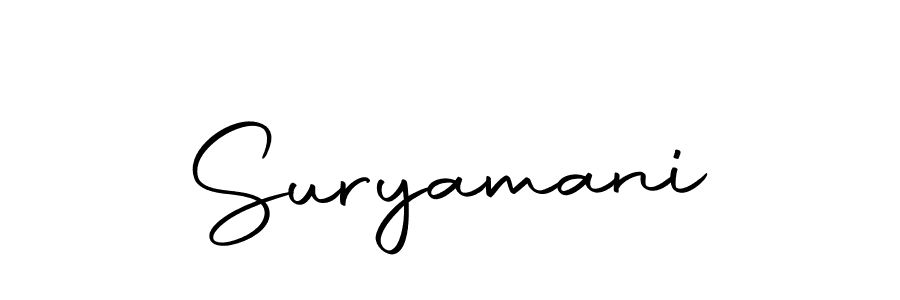 Create a beautiful signature design for name Suryamani. With this signature (Autography-DOLnW) fonts, you can make a handwritten signature for free. Suryamani signature style 10 images and pictures png