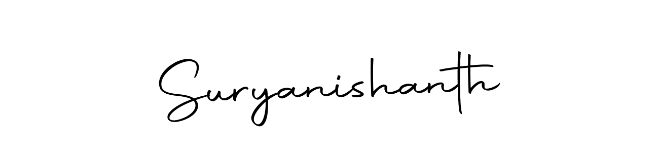 Use a signature maker to create a handwritten signature online. With this signature software, you can design (Autography-DOLnW) your own signature for name Suryanishanth. Suryanishanth signature style 10 images and pictures png