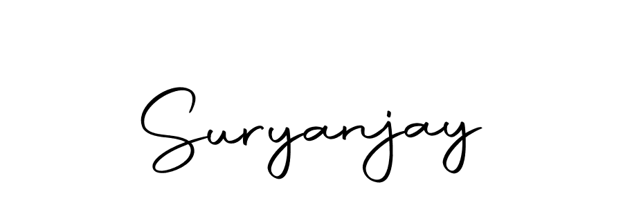 Design your own signature with our free online signature maker. With this signature software, you can create a handwritten (Autography-DOLnW) signature for name Suryanjay. Suryanjay signature style 10 images and pictures png