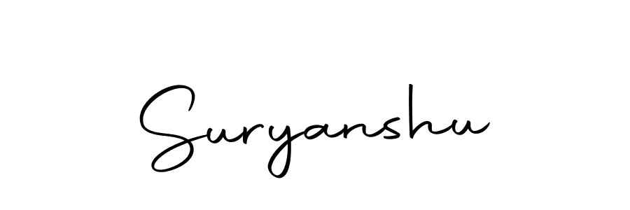 Make a beautiful signature design for name Suryanshu. With this signature (Autography-DOLnW) style, you can create a handwritten signature for free. Suryanshu signature style 10 images and pictures png