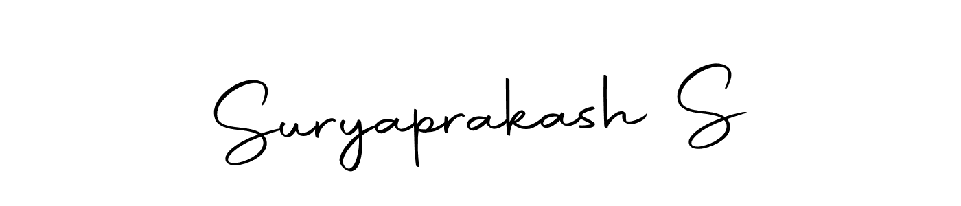 Use a signature maker to create a handwritten signature online. With this signature software, you can design (Autography-DOLnW) your own signature for name Suryaprakash S. Suryaprakash S signature style 10 images and pictures png