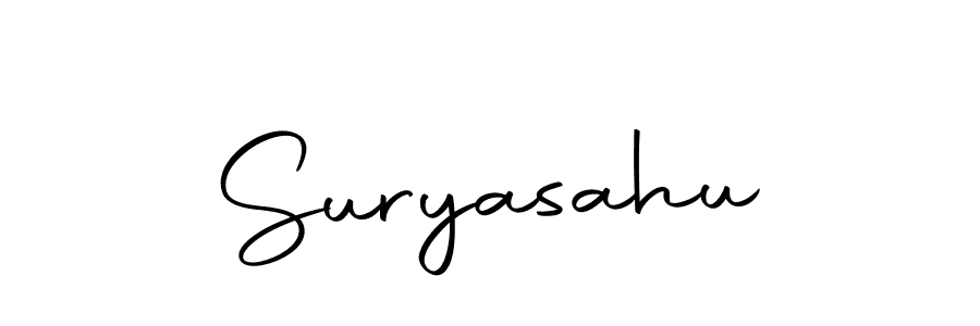 Design your own signature with our free online signature maker. With this signature software, you can create a handwritten (Autography-DOLnW) signature for name Suryasahu. Suryasahu signature style 10 images and pictures png