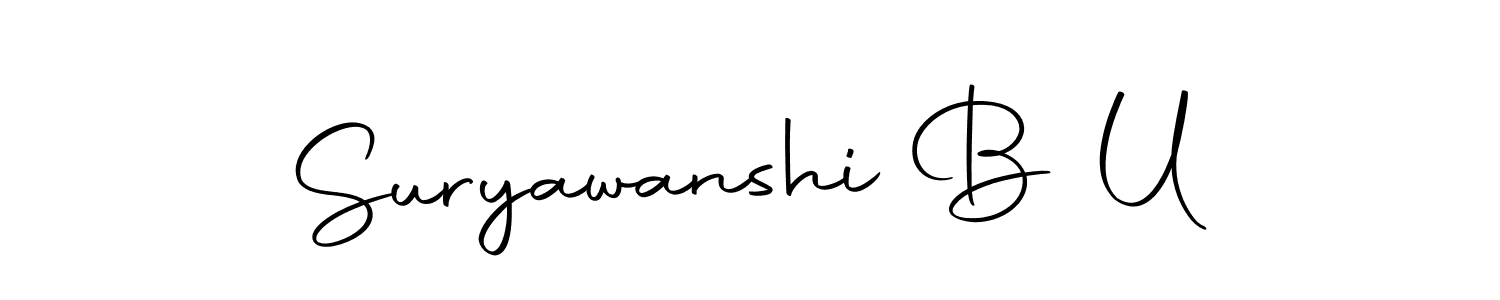 How to make Suryawanshi B U signature? Autography-DOLnW is a professional autograph style. Create handwritten signature for Suryawanshi B U name. Suryawanshi B U signature style 10 images and pictures png