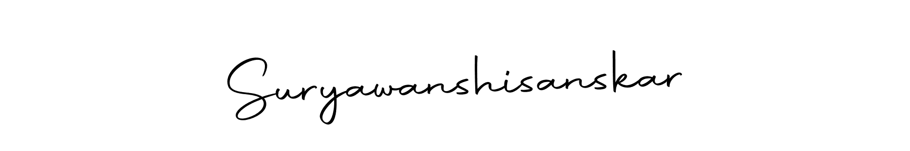 How to make Suryawanshisanskar name signature. Use Autography-DOLnW style for creating short signs online. This is the latest handwritten sign. Suryawanshisanskar signature style 10 images and pictures png