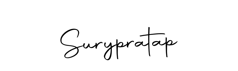 Design your own signature with our free online signature maker. With this signature software, you can create a handwritten (Autography-DOLnW) signature for name Surypratap. Surypratap signature style 10 images and pictures png