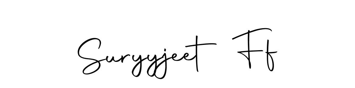 Make a beautiful signature design for name Suryyjeet Ff. With this signature (Autography-DOLnW) style, you can create a handwritten signature for free. Suryyjeet Ff signature style 10 images and pictures png