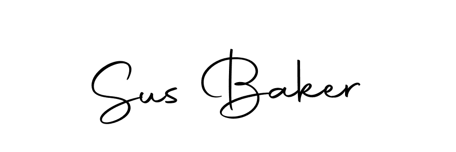 Design your own signature with our free online signature maker. With this signature software, you can create a handwritten (Autography-DOLnW) signature for name Sus Baker. Sus Baker signature style 10 images and pictures png