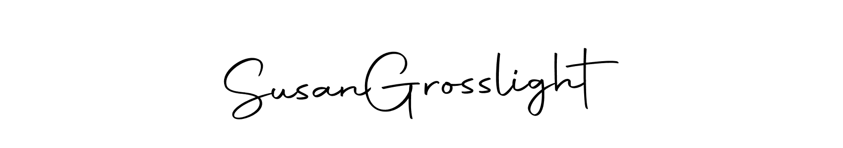 How to make Susan  Grosslight name signature. Use Autography-DOLnW style for creating short signs online. This is the latest handwritten sign. Susan  Grosslight signature style 10 images and pictures png