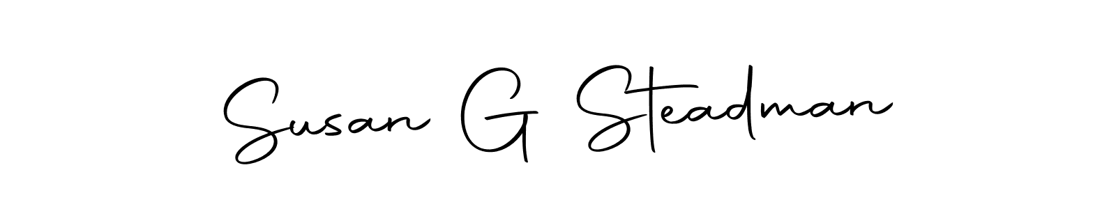 Use a signature maker to create a handwritten signature online. With this signature software, you can design (Autography-DOLnW) your own signature for name Susan G Steadman. Susan G Steadman signature style 10 images and pictures png