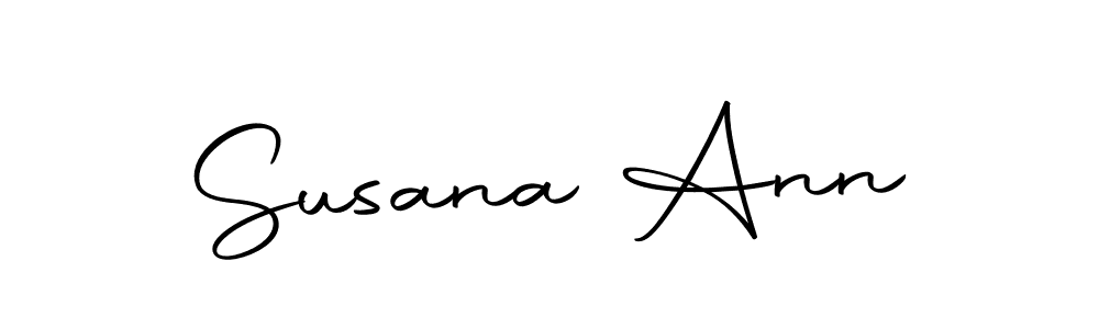 Make a beautiful signature design for name Susana Ann. With this signature (Autography-DOLnW) style, you can create a handwritten signature for free. Susana Ann signature style 10 images and pictures png