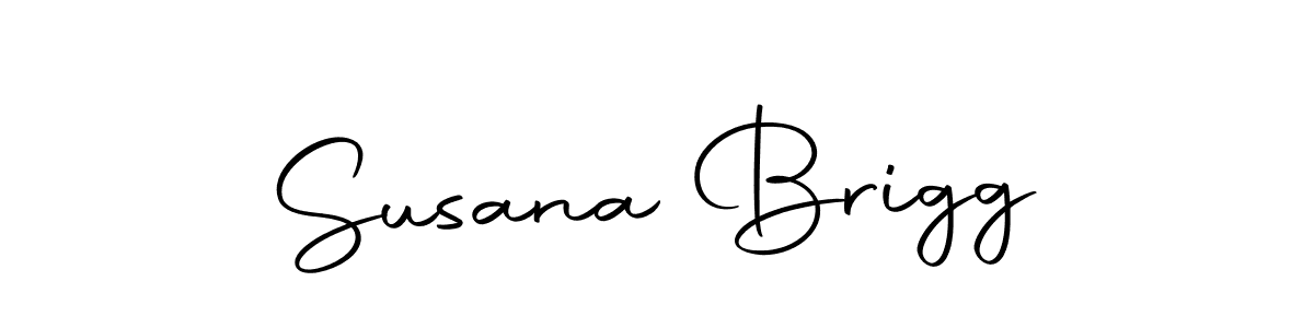 How to make Susana Brigg name signature. Use Autography-DOLnW style for creating short signs online. This is the latest handwritten sign. Susana Brigg signature style 10 images and pictures png