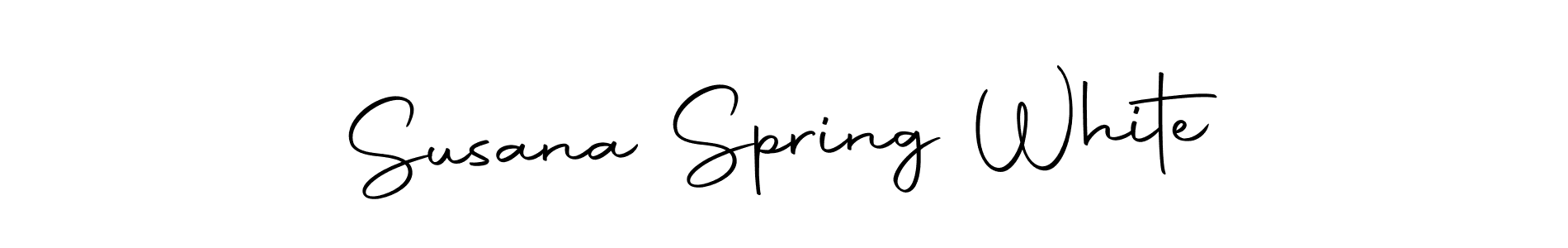 Make a beautiful signature design for name Susana Spring White. With this signature (Autography-DOLnW) style, you can create a handwritten signature for free. Susana Spring White signature style 10 images and pictures png