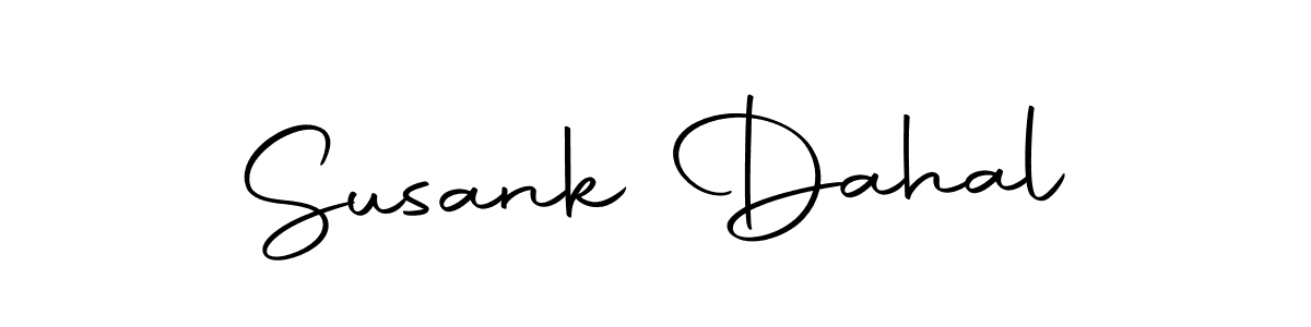 Create a beautiful signature design for name Susank Dahal. With this signature (Autography-DOLnW) fonts, you can make a handwritten signature for free. Susank Dahal signature style 10 images and pictures png