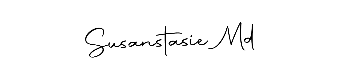 Design your own signature with our free online signature maker. With this signature software, you can create a handwritten (Autography-DOLnW) signature for name Susanstasie Md. Susanstasie Md signature style 10 images and pictures png