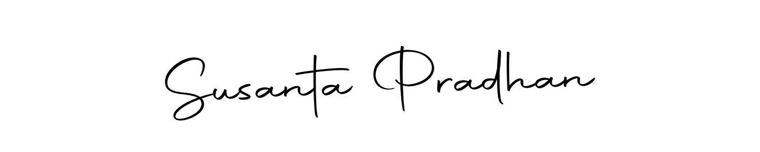 How to make Susanta Pradhan name signature. Use Autography-DOLnW style for creating short signs online. This is the latest handwritten sign. Susanta Pradhan signature style 10 images and pictures png
