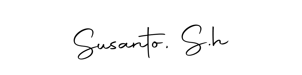 Design your own signature with our free online signature maker. With this signature software, you can create a handwritten (Autography-DOLnW) signature for name Susanto, S.h. Susanto, S.h signature style 10 images and pictures png