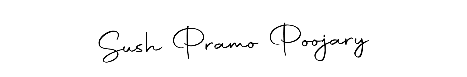 You should practise on your own different ways (Autography-DOLnW) to write your name (Sush Pramo Poojary) in signature. don't let someone else do it for you. Sush Pramo Poojary signature style 10 images and pictures png