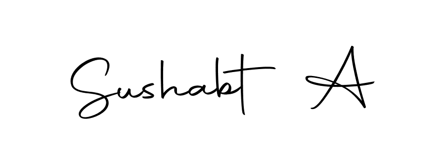Similarly Autography-DOLnW is the best handwritten signature design. Signature creator online .You can use it as an online autograph creator for name Sushabt A. Sushabt A signature style 10 images and pictures png