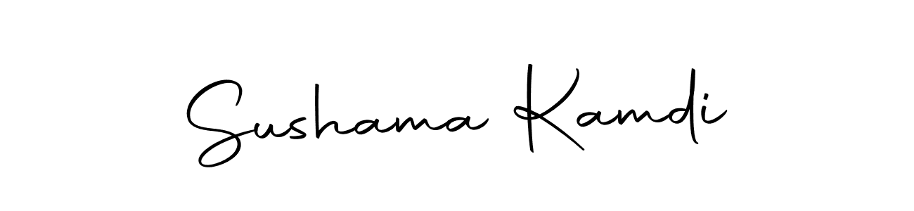 Design your own signature with our free online signature maker. With this signature software, you can create a handwritten (Autography-DOLnW) signature for name Sushama Kamdi. Sushama Kamdi signature style 10 images and pictures png