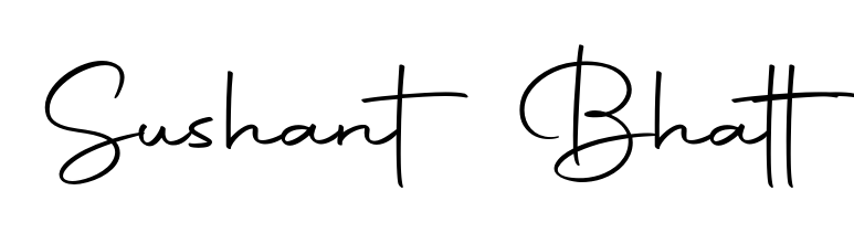 Designed for modern professionals: Sushant Bhatt name signature crafted with Autography-DOLnW script. Ready for digital PDF workflows. Sushant Bhatt signature style 10 images and pictures png