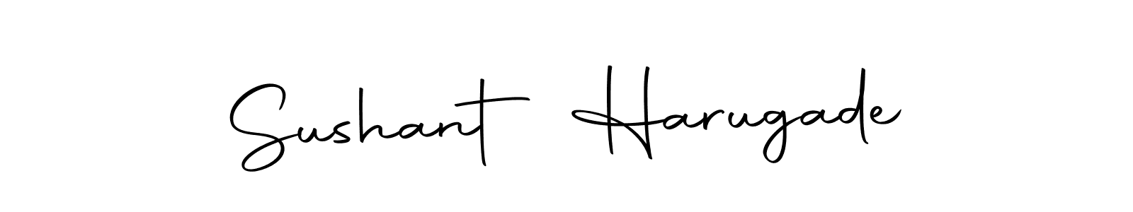 Make a beautiful signature design for name Sushant Harugade. Use this online signature maker to create a handwritten signature for free. Sushant Harugade signature style 10 images and pictures png