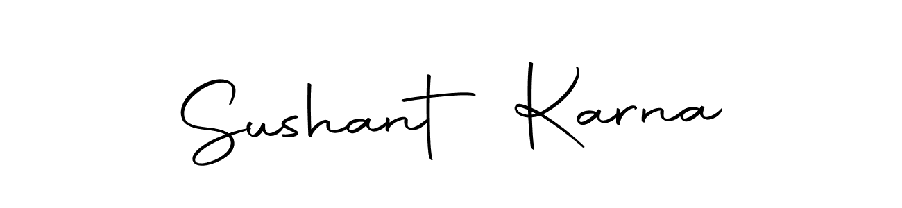 Also we have Sushant Karna name is the best signature style. Create professional handwritten signature collection using Autography-DOLnW autograph style. Sushant Karna signature style 10 images and pictures png