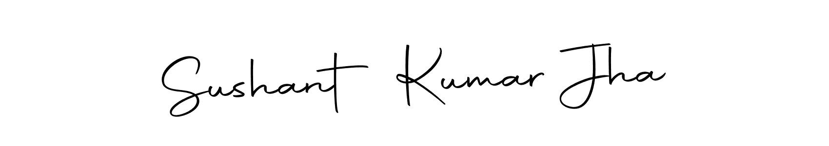 How to make Sushant Kumar Jha name signature. Use Autography-DOLnW style for creating short signs online. This is the latest handwritten sign. Sushant Kumar Jha signature style 10 images and pictures png