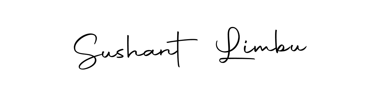 Make a beautiful signature design for name Sushant Limbu. Use this online signature maker to create a handwritten signature for free. Sushant Limbu signature style 10 images and pictures png