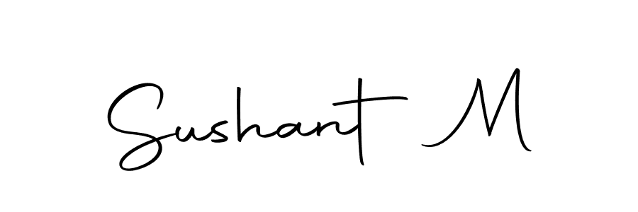 if you are searching for the best signature style for your name Sushant M. so please give up your signature search. here we have designed multiple signature styles  using Autography-DOLnW. Sushant M signature style 10 images and pictures png