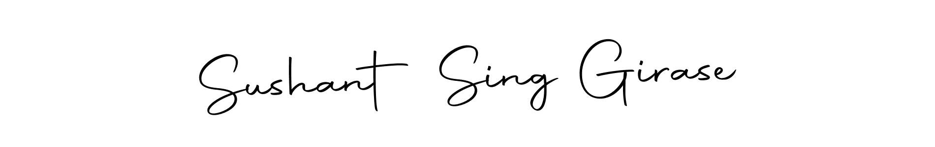 You should practise on your own different ways (Autography-DOLnW) to write your name (Sushant Sing Girase) in signature. don't let someone else do it for you. Sushant Sing Girase signature style 10 images and pictures png