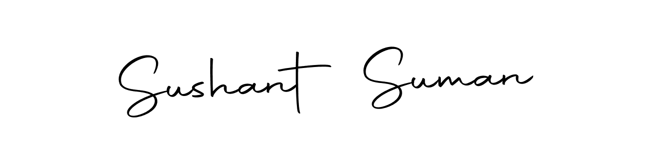 Use a signature maker to create a handwritten signature online. With this signature software, you can design (Autography-DOLnW) your own signature for name Sushant Suman. Sushant Suman signature style 10 images and pictures png