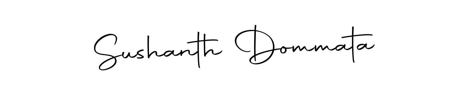 Make a beautiful signature design for name Sushanth Dommata. With this signature (Autography-DOLnW) style, you can create a handwritten signature for free. Sushanth Dommata signature style 10 images and pictures png