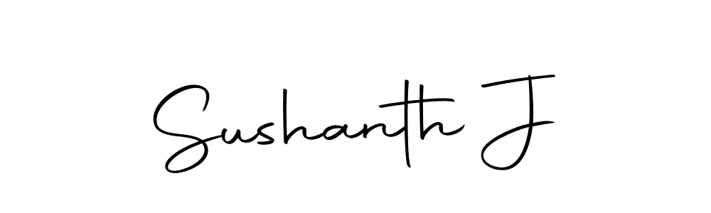 Sushanth J stylish signature style. Best Handwritten Sign (Autography-DOLnW) for my name. Handwritten Signature Collection Ideas for my name Sushanth J. Sushanth J signature style 10 images and pictures png