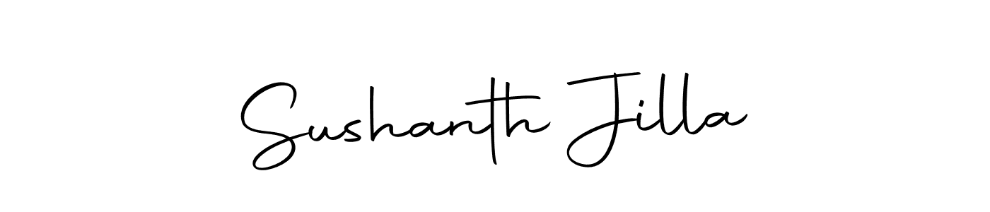 Design your own signature with our free online signature maker. With this signature software, you can create a handwritten (Autography-DOLnW) signature for name Sushanth Jilla. Sushanth Jilla signature style 10 images and pictures png