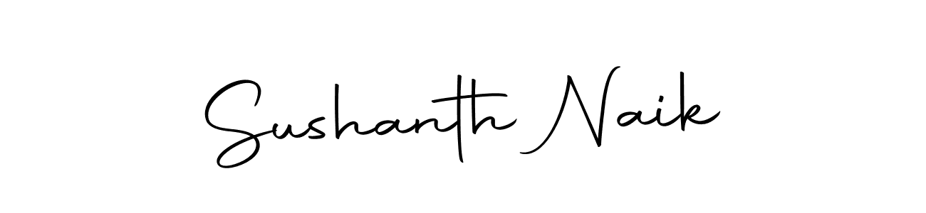 How to make Sushanth Naik name signature. Use Autography-DOLnW style for creating short signs online. This is the latest handwritten sign. Sushanth Naik signature style 10 images and pictures png