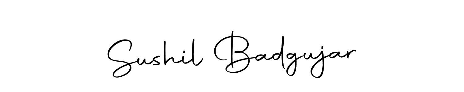 Sushil Badgujar stylish signature style. Best Handwritten Sign (Autography-DOLnW) for my name. Handwritten Signature Collection Ideas for my name Sushil Badgujar. Sushil Badgujar signature style 10 images and pictures png