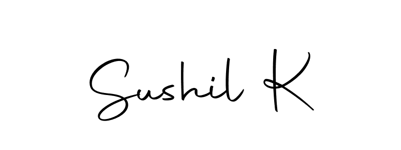 if you are searching for the best signature style for your name Sushil K. so please give up your signature search. here we have designed multiple signature styles  using Autography-DOLnW. Sushil K signature style 10 images and pictures png