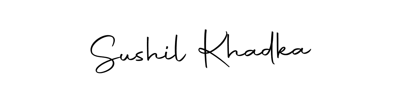 Make a beautiful signature design for name Sushil Khadka. Use this online signature maker to create a handwritten signature for free. Sushil Khadka signature style 10 images and pictures png