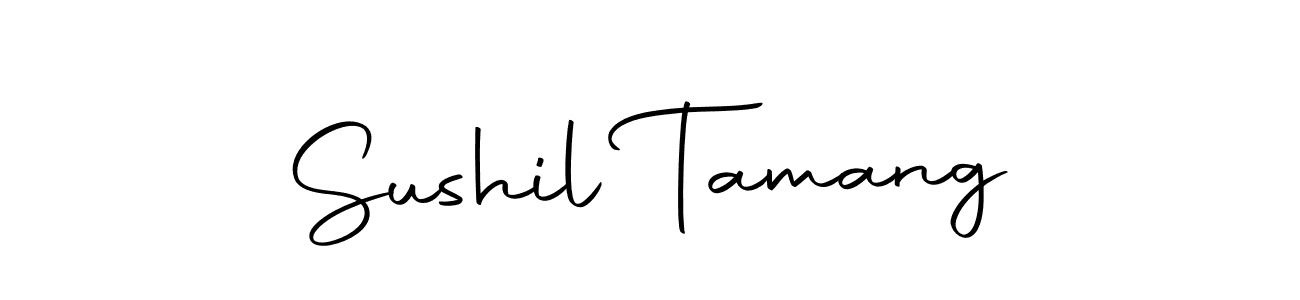 The best way (Autography-DOLnW) to make a short signature is to pick only two or three words in your name. The name Sushil Tamang include a total of six letters. For converting this name. Sushil Tamang signature style 10 images and pictures png