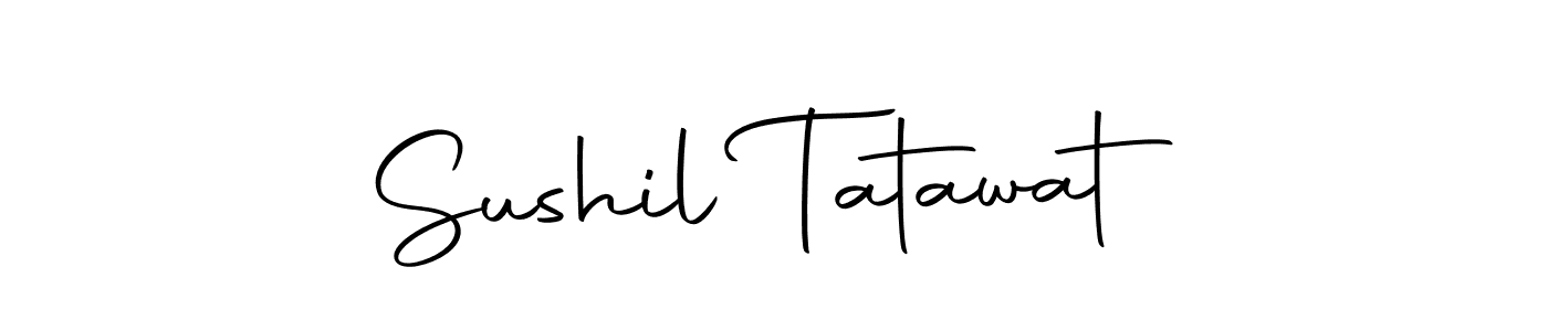 Create a beautiful signature design for name Sushil Tatawat. With this signature (Autography-DOLnW) fonts, you can make a handwritten signature for free. Sushil Tatawat signature style 10 images and pictures png