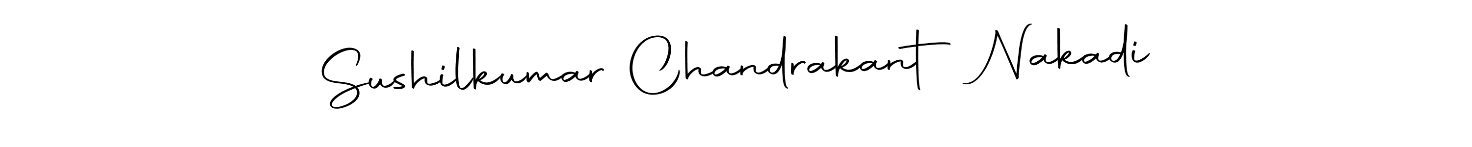 Similarly Autography-DOLnW is the best handwritten signature design. Signature creator online .You can use it as an online autograph creator for name Sushilkumar Chandrakant Nakadi. Sushilkumar Chandrakant Nakadi signature style 10 images and pictures png