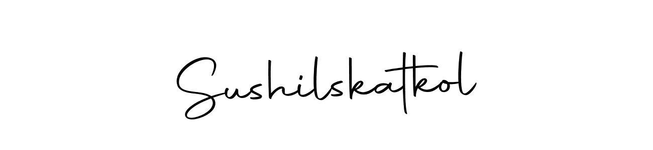 How to make Sushilskatkol name signature. Use Autography-DOLnW style for creating short signs online. This is the latest handwritten sign. Sushilskatkol signature style 10 images and pictures png