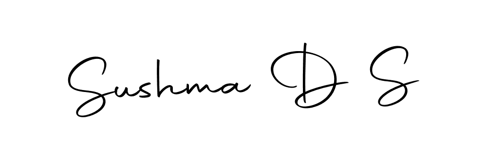 Make a beautiful signature design for name Sushma D S. Use this online signature maker to create a handwritten signature for free. Sushma D S signature style 10 images and pictures png