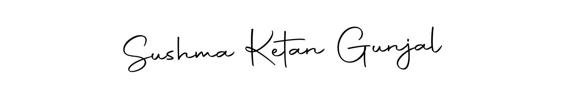 Use a signature maker to create a handwritten signature online. With this signature software, you can design (Autography-DOLnW) your own signature for name Sushma Ketan Gunjal. Sushma Ketan Gunjal signature style 10 images and pictures png