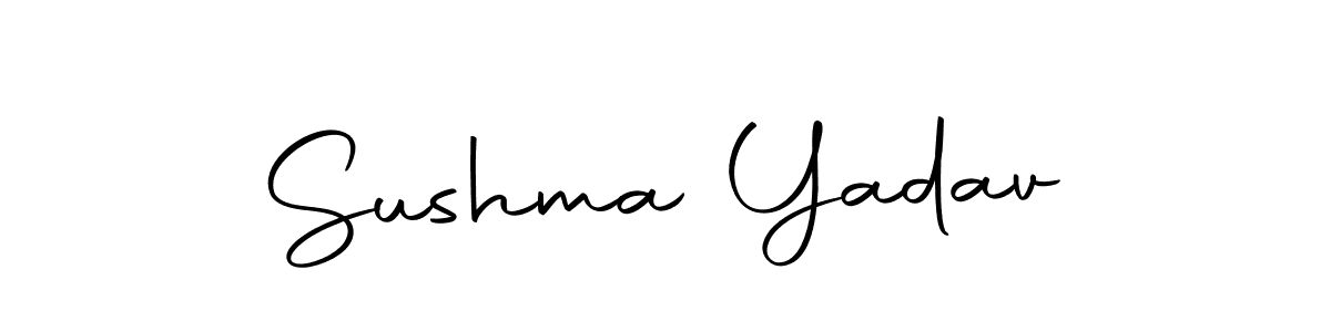 You should practise on your own different ways (Autography-DOLnW) to write your name (Sushma Yadav) in signature. don't let someone else do it for you. Sushma Yadav signature style 10 images and pictures png