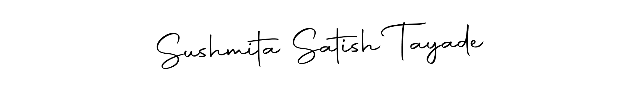 This is the best signature style for the Sushmita Satish Tayade name. Also you like these signature font (Autography-DOLnW). Mix name signature. Sushmita Satish Tayade signature style 10 images and pictures png